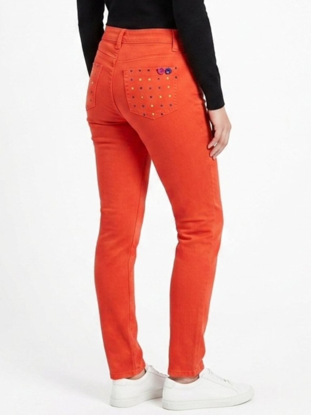 Fly 53 Orange "Poppy Red" Skinny Jeans NEW- Sz. 8 (UK 10)